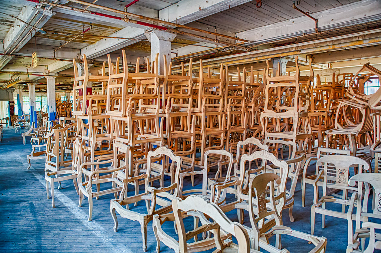 The Communion table in the early morning light